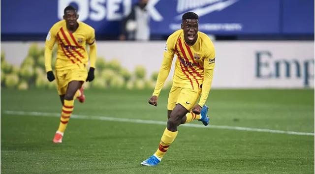 西甲-18岁小将锁胜，巴萨客场8连胜距马竞2分